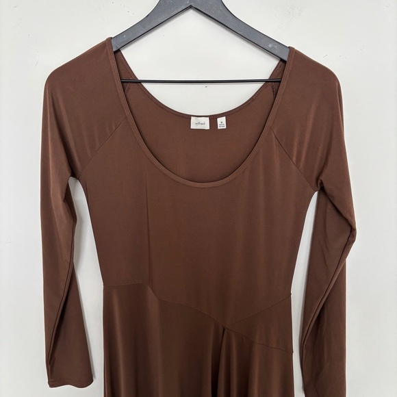 NWOT ARITZIA Wilfred Nuage Dress Cocoa BrownM Medium - Picture 9 of 16